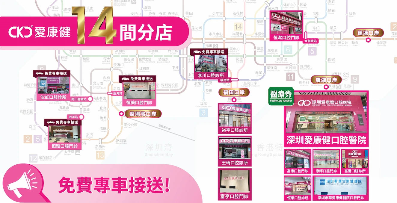 愛康健深圳分店地圖